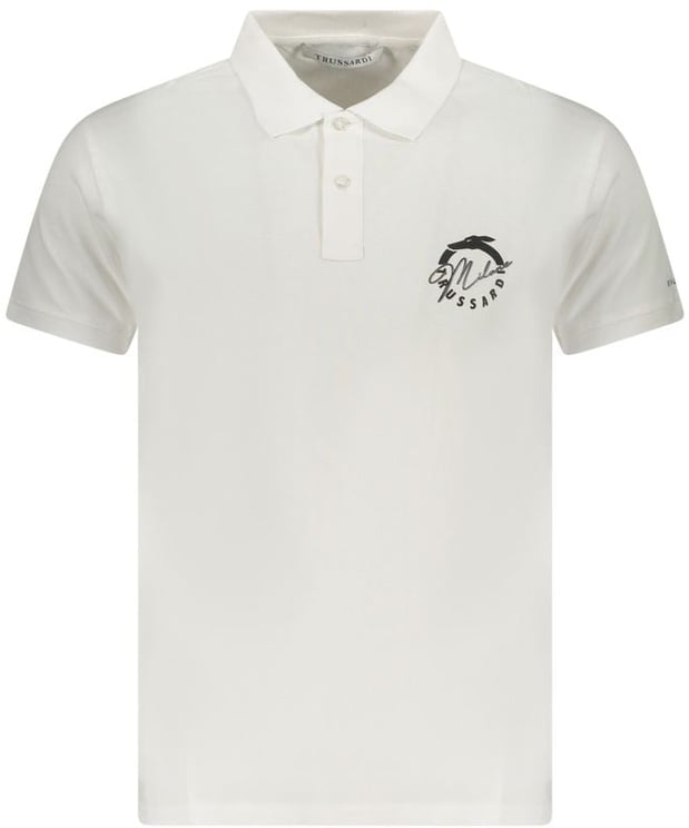Trussardi Trussardi White Cotton Men's Polo