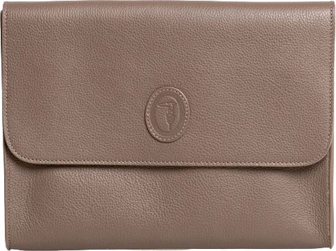 Trussardi Trussardi Brown Polyester Men Clutch