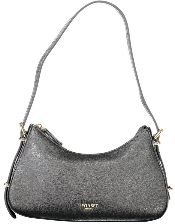 Twin-set Twinset Black Polyurethane Women Shoulder Bag
