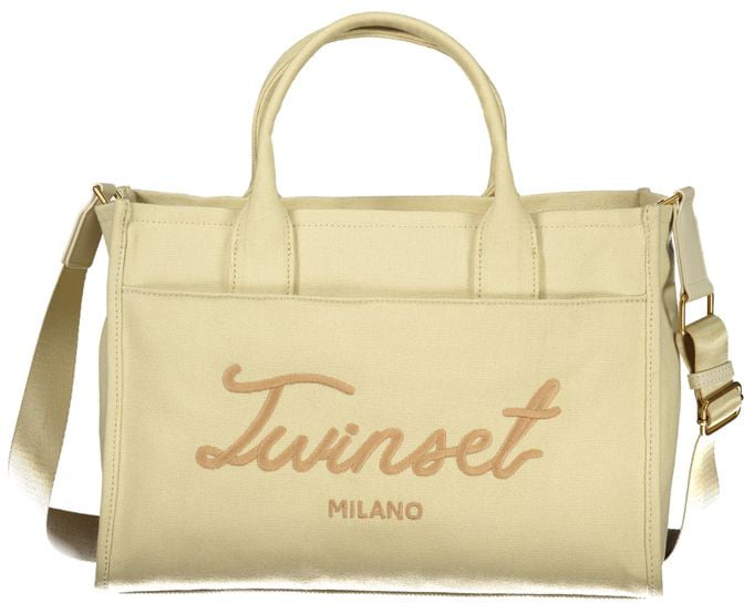 Twin-set Twinset Beige Cotton Women Tote