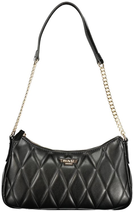 Twin-set Twinset Black Polyurethane Women Shoulder Bag