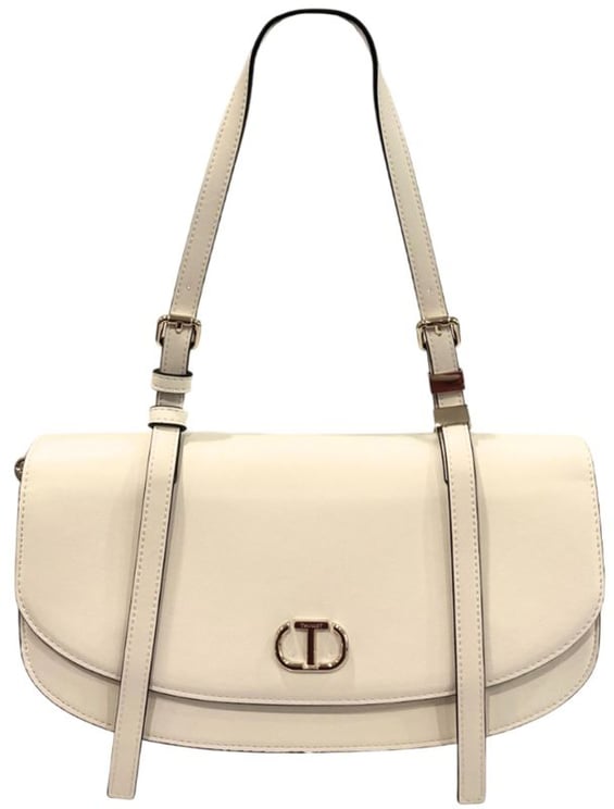 Twin-set Twinset White PU Women Shoulder Bag