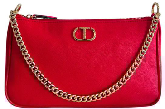 Twin-set Twinset Red PU Women Crossbody Bag