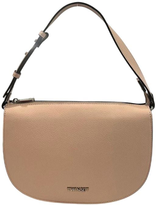 Twin-set Twinset Pink PU Women Shoulder Bag