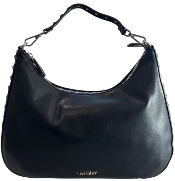 Twin-set Twinset Black PU Women Shoulder Bag