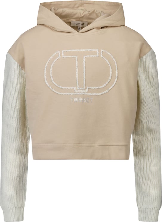 Twin-set Twinset Kinder Meisjes Trui In Beige