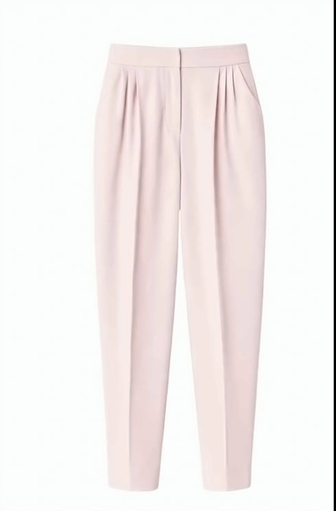 Twin-set Cropped Soft Fit Pleated Trousers