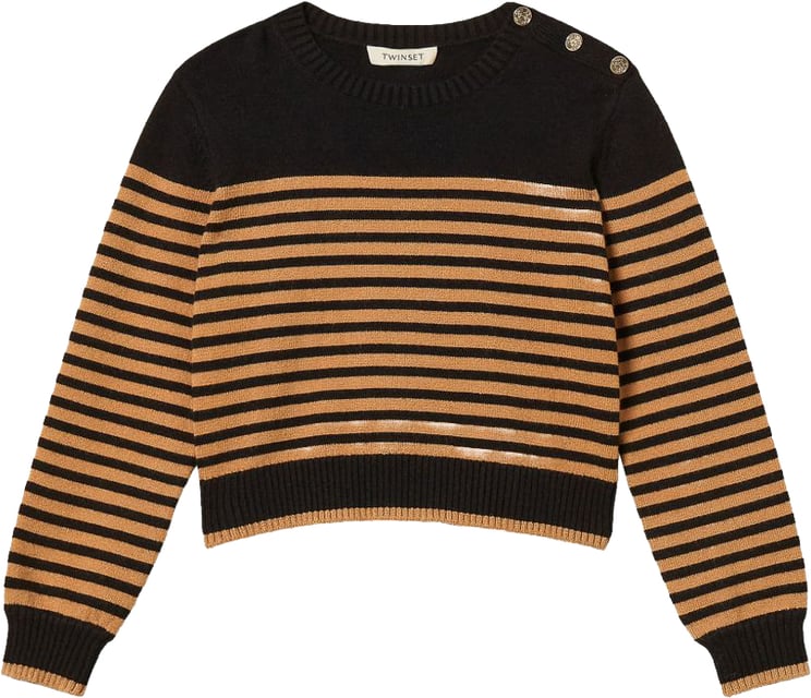 Twin-set Sweaters Riga Nero/Iced Coffee