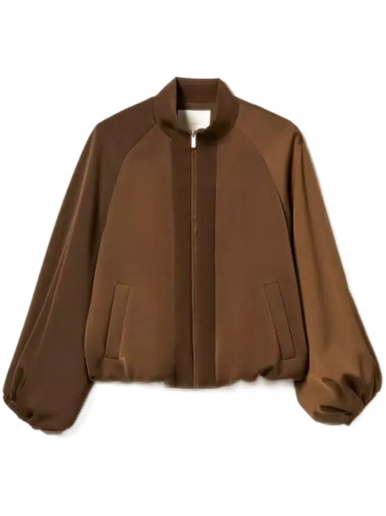 Twin-set Cropped Balloon Sleeve Jacket