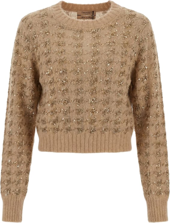 Twin-set Sweaters Sandy Brown/Canapa-Oro
