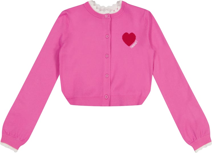 Twin-set Twinset Kinder Meisjes Vest In Fuchsia