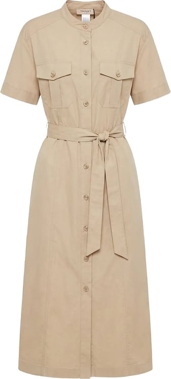Twin-set Abito Midi Button-Down Front Dress