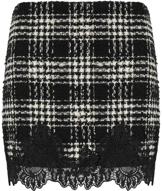 Twin-set TWINSET AND WHITE CHECK SKIRT