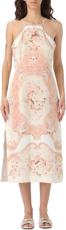 Twin-set Twinset Multicolor Linen Casual Dress