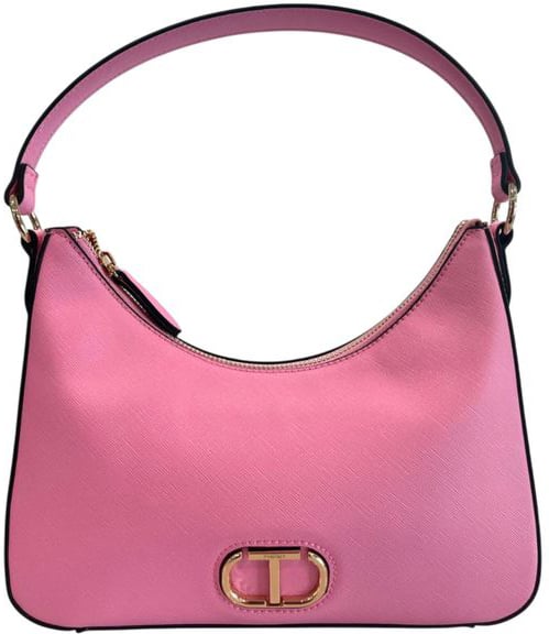 Twin-set Twinset Pink PU Women Shoulder Bag