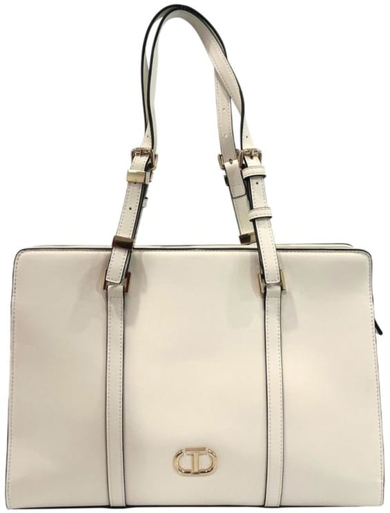 Twin-set Twinset White PU Women Shoulder Bag