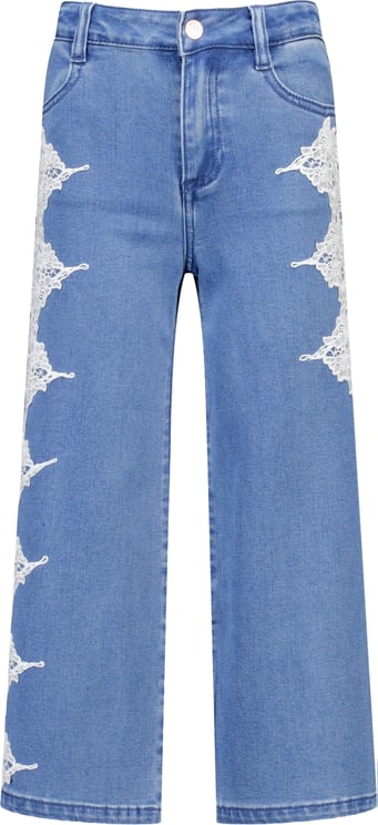 Twin-set Twinset Kinder Meisjes Jeans In Blauw