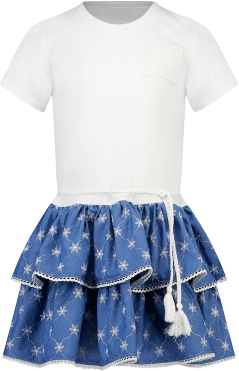 Twin-set Twinset Kinder Meisjes Jurk In Wit