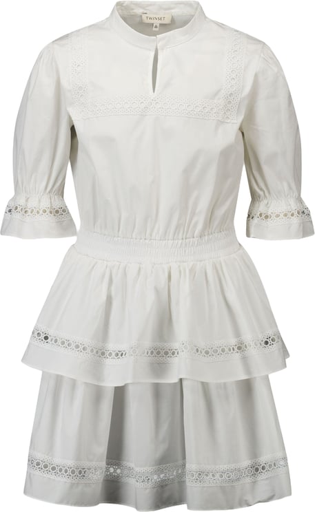 Twin-set Twinset Kinder Meisjes Jurk In Off-white