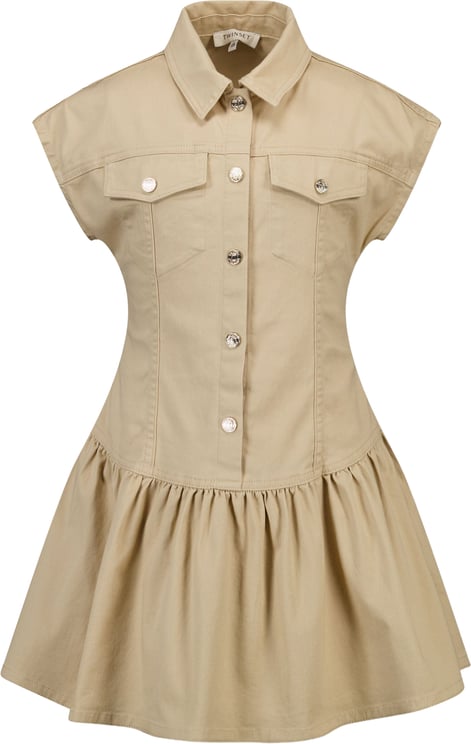 Twin-set Twinset Kinder Meisjes Jurk In Beige