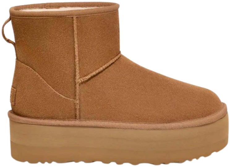 UGG Ugg W Classic Mini Platform Enkellaarzen Cognac 1134991