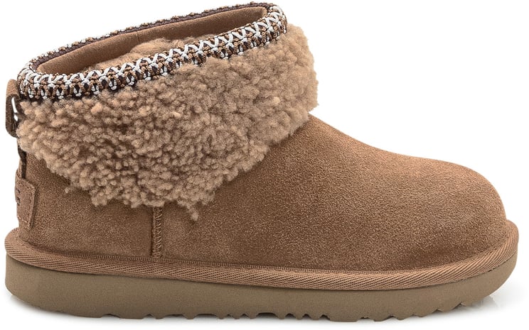 UGG UGG Stivaletti Maxicurly in Camoscio Castagna