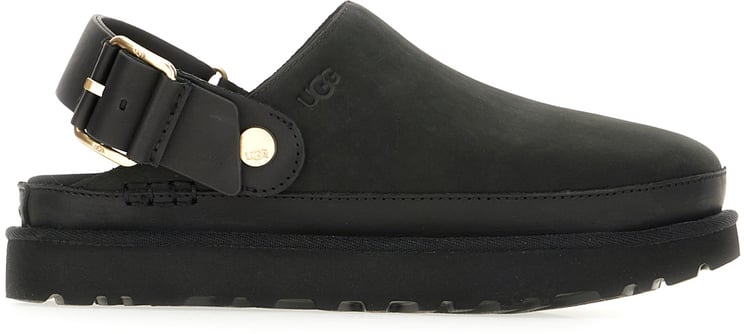 UGG Ugg Black suede Goldenstar Villa Clog slippers