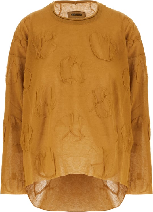 Uma Wang Uma Wang Ochre cotton blend sweater