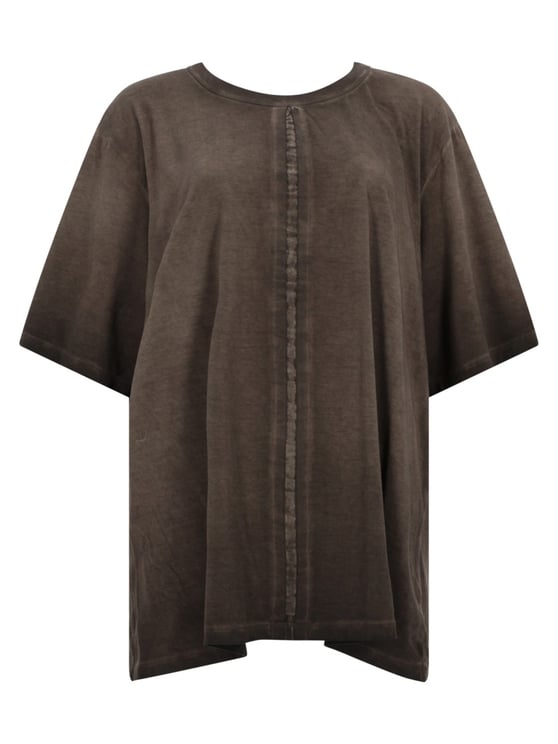Uma Wang Vertical Seam Washed Finish Cotton T-Shirt