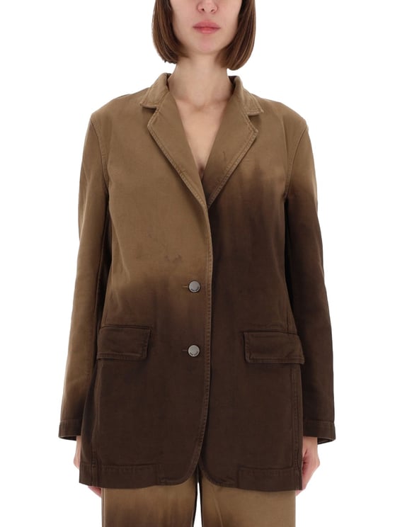 Uma Wang Jane Gradient Dip-Dye Blazer