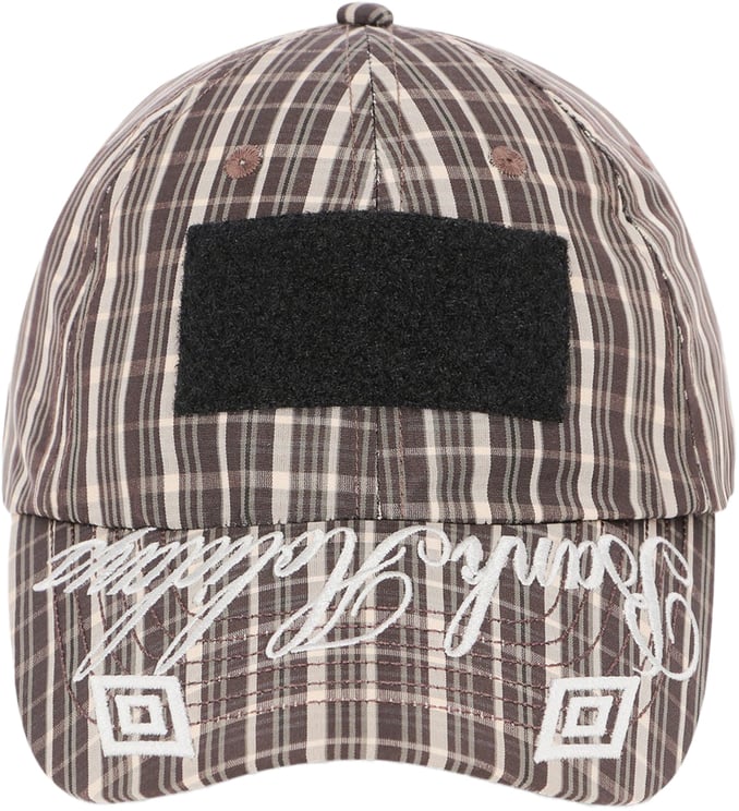 Umbro Cappello Check Hazard Beige Dark Brown