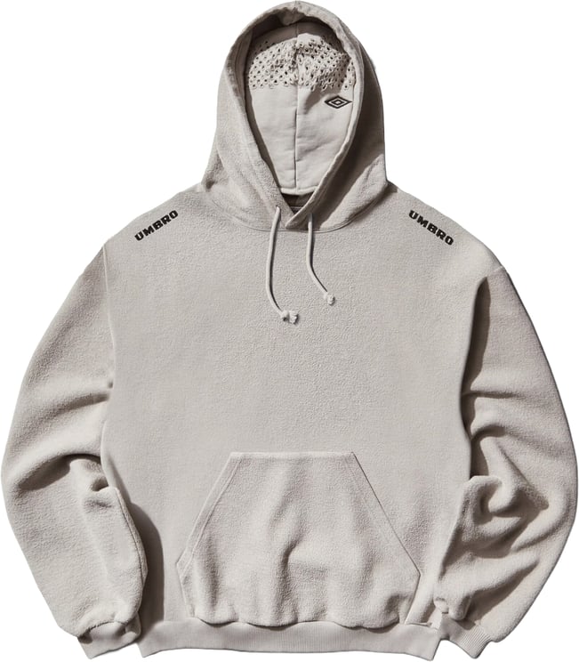 Umbro Felpa Con Cappuccio Lasered Masked Light Grey