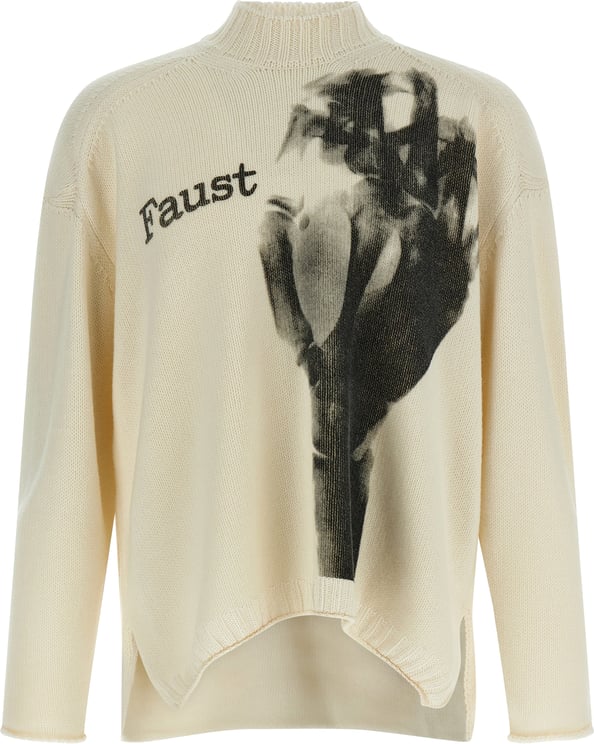 Undercover Undercover White Wool Cardigan