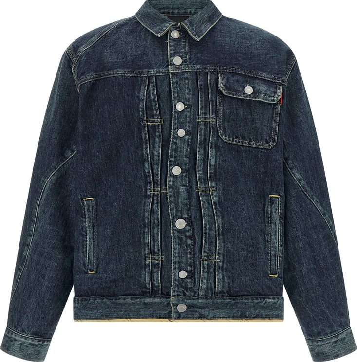 Undercover Undercover Blue Cotton Denim Jacket