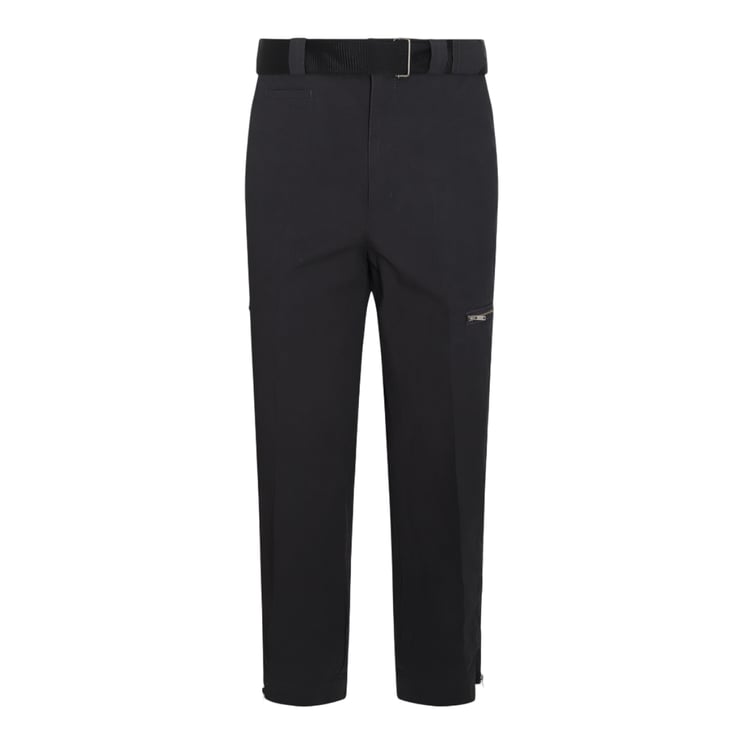 Undercover Straight-Leg Casual Trousers With Built-In Belt And Zippered Pockets