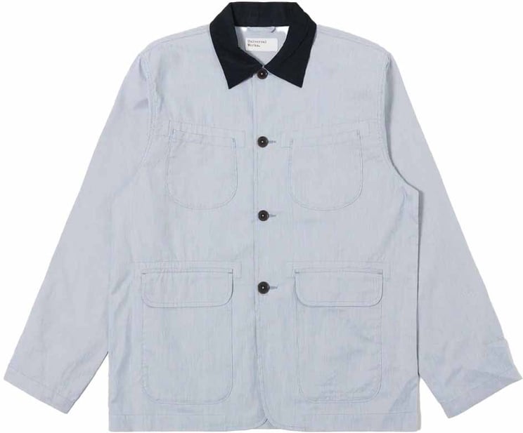 Universal Works universal works labour jacket coton raye navy