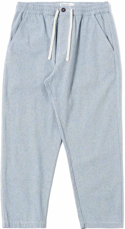 Universal Works universal works light indigo jean cloth reworked hi water trouser