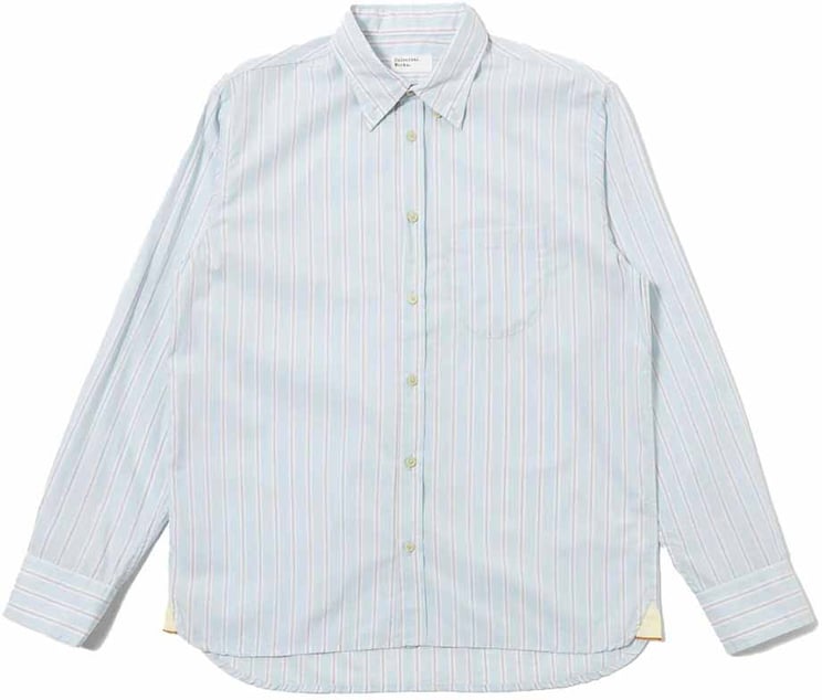 Universal Works universal works sand urban stripe lazy day shirt 2