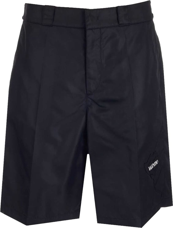 Valentino Valentino Flower Embroidery Bermuda Shorts