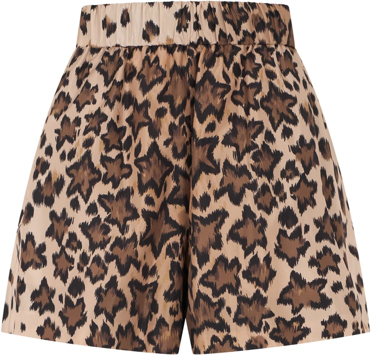 Valentino Leopard print summer shorts, elegant and refined.