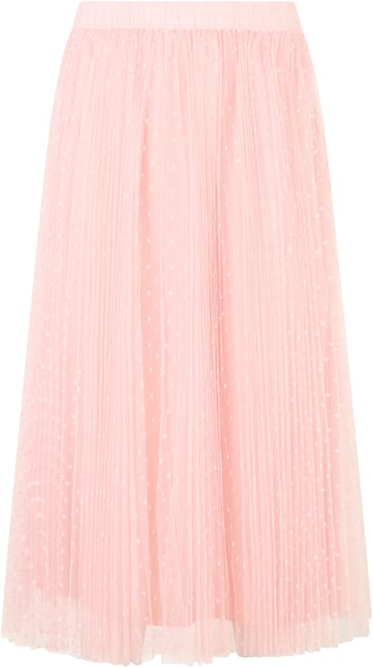 Valentino Midi skirt in pastel pink, elegant and versatile.