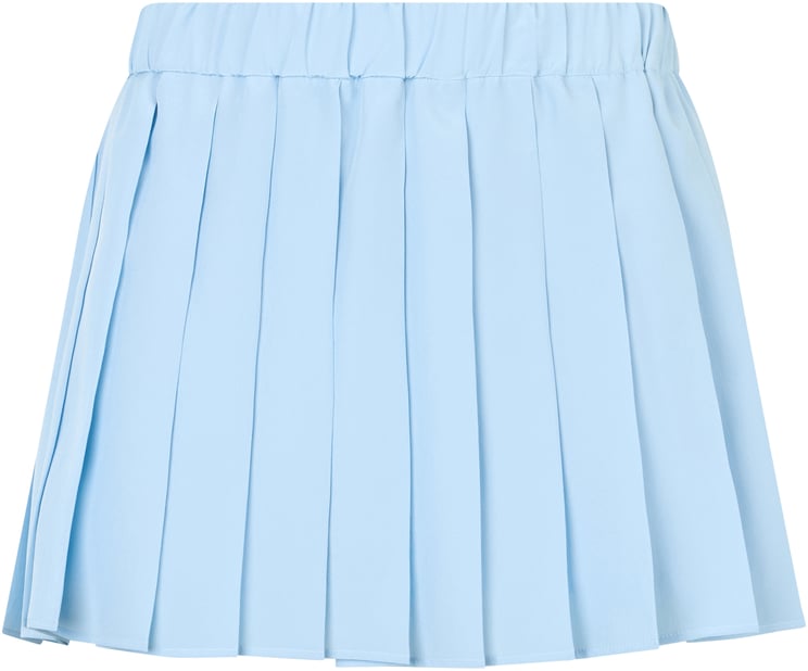 Valentino Short blue skirt with pleats for summer and elegant.