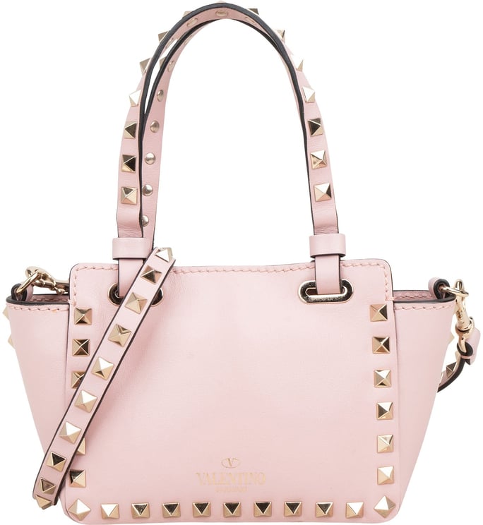 Valentino Valentino Garavani Leather Mini Rockstud Crossbody Handbag