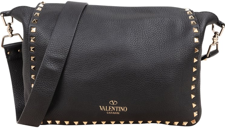 Valentino Valentino Garavani Grained Leather Rockstud Crossbody Bag