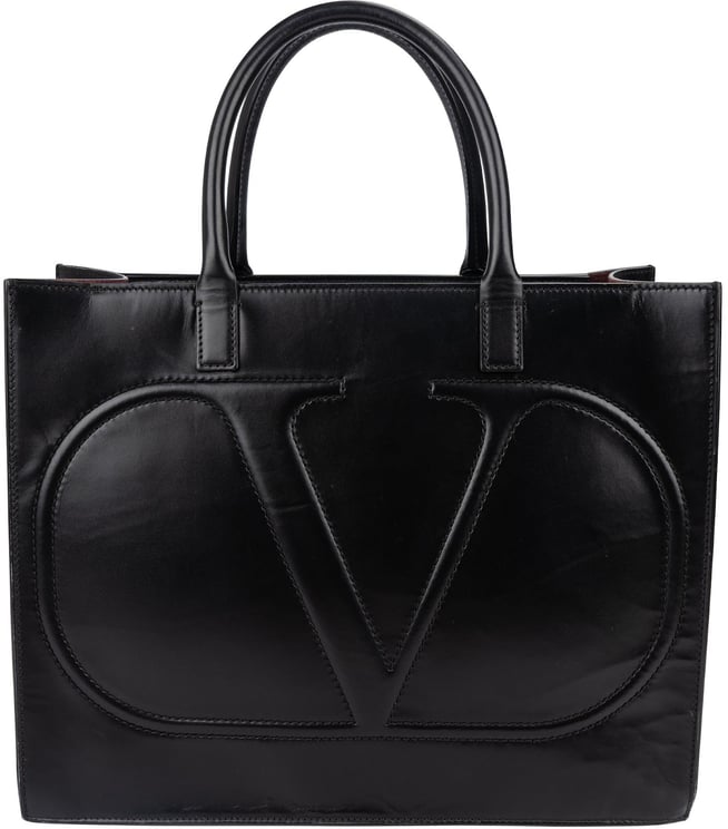 Valentino Valentino Garavani Calfskin VLogo WalkTote Handbag