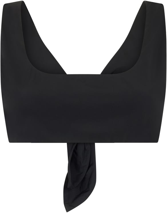 Valentino Black short top with a wide neckline elegant