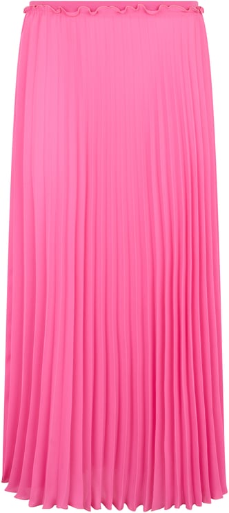 Valentino Long pink skirt with pleated effect