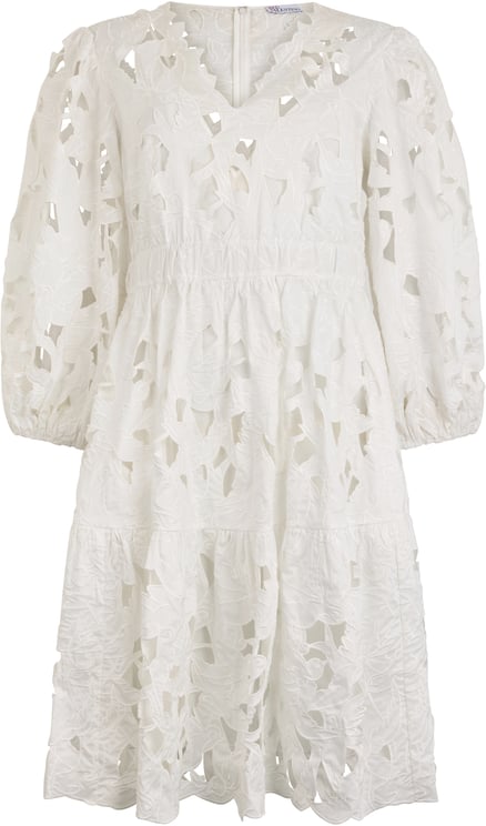 Valentino White dress with three-quarter sleeves elegant