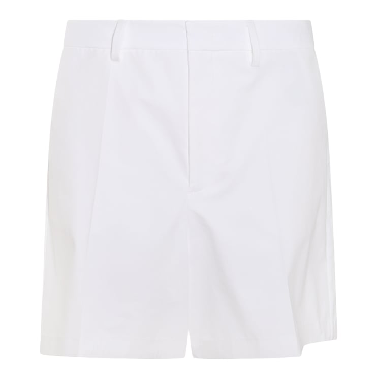 Valentino Tailored White Shorts with Minimalist Design