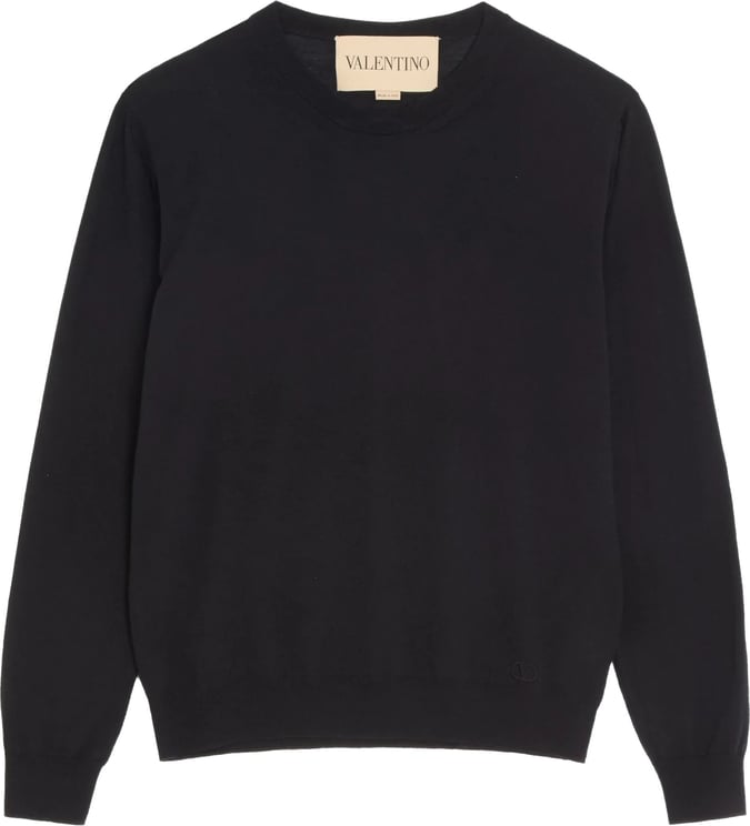 Valentino Black Vlogo Signature Wool Sweater